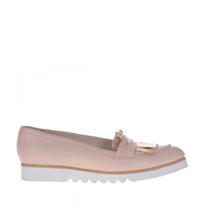 loafers nude rose piele naturala