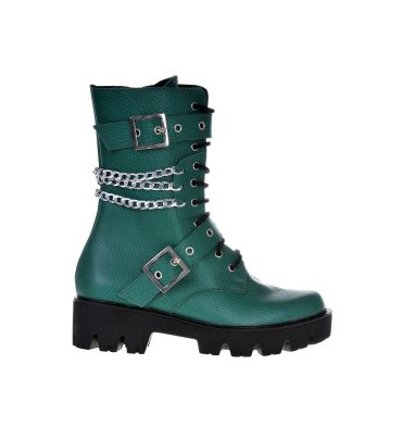 bocanci-dama-verde-turcoaz-piele-1