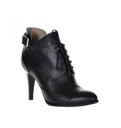 Botine elegante piele neagra