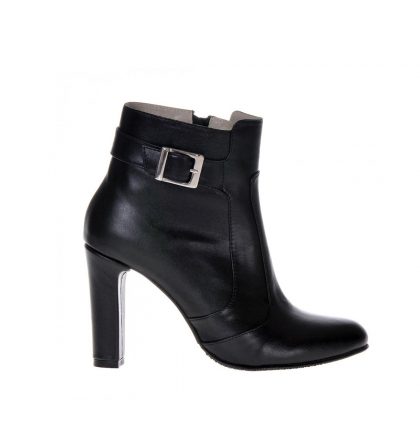 Botine negre piele