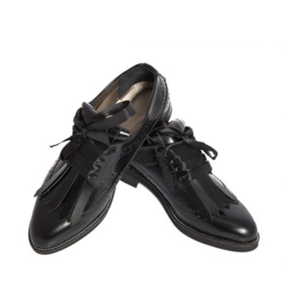 Pantofi dama oxford negri piele naturala