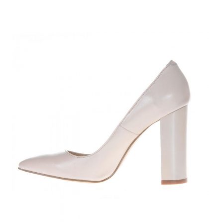 Pantofi mireasa piele ivory