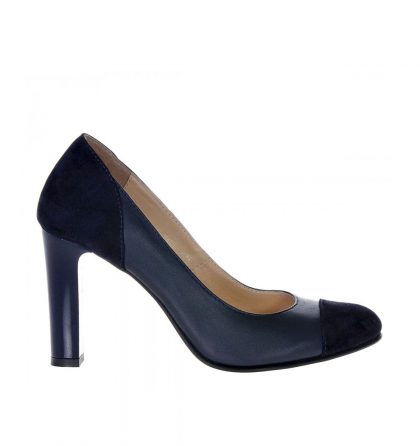 Pantofi office bleumarin piele