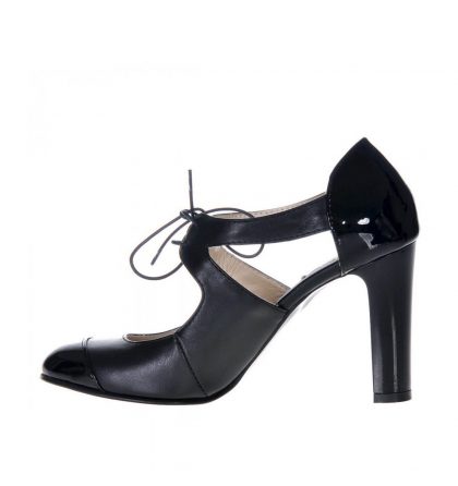 Pantofi office negri piele