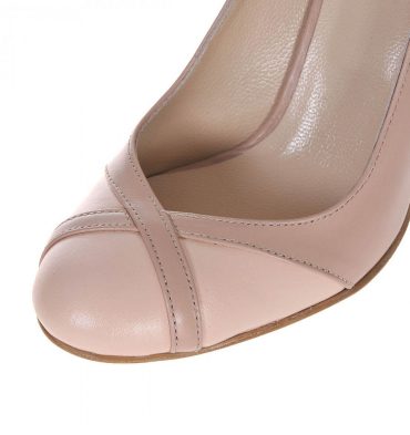 Pantofi office piele nude