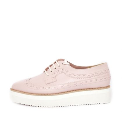 Pantofi oxford piele nude rose