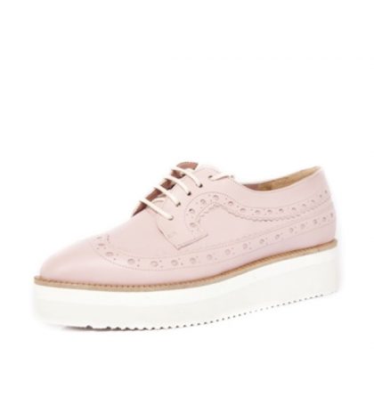 Pantofi oxford piele nude rose