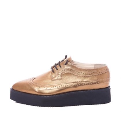 Pantofi oxford piele bronz