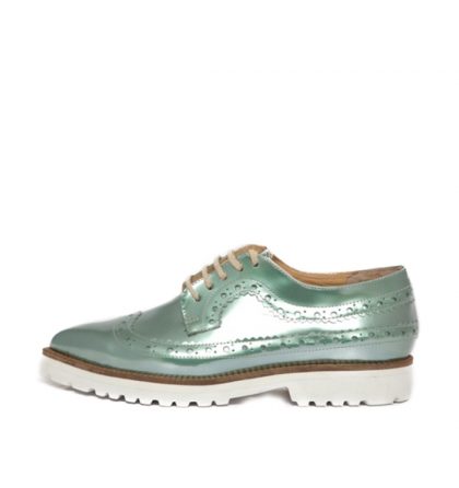 Pantofi oxford piele naturala menta