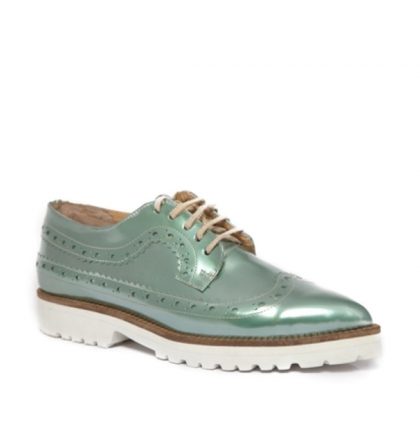 Pantofi oxford piele naturala menta