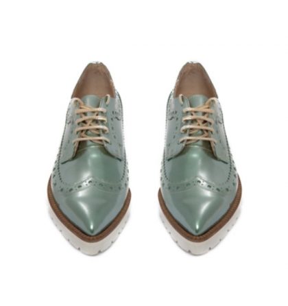 Pantofi oxford piele naturala menta