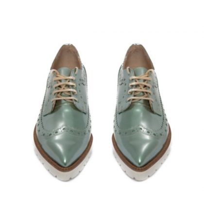 Pantofi oxford piele naturala menta