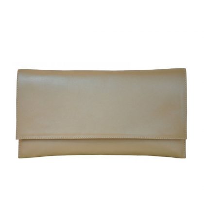 Plic piele bej sidefat