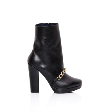 botine-negre-piele-lant-auriu-1