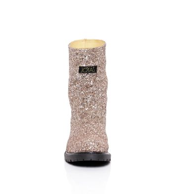 Ghete dama piele glitter