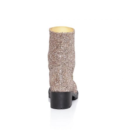 Ghete dama piele glitter