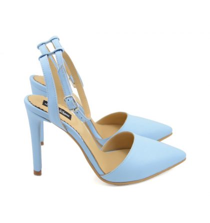 Pantofi bleu serenity piele