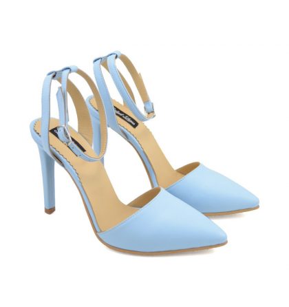 Pantofi bleu serenity piele