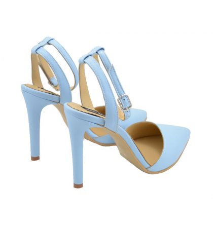 Pantofi bleu serenity piele