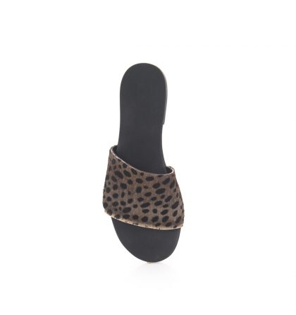 Papuci dama piele animal print