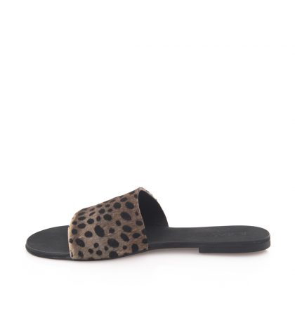 Papuci dama piele animal print