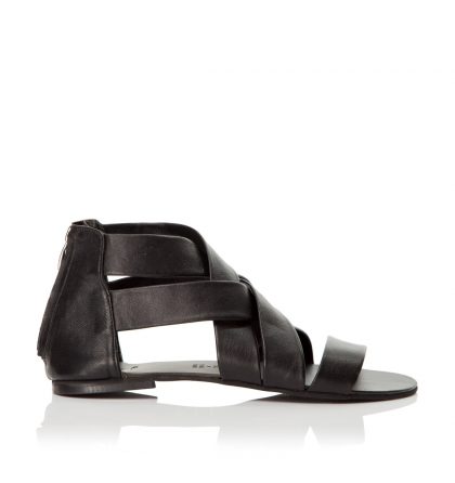 Sandale negre joase piele