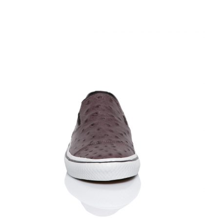 Sneakers burgundy piele naturala