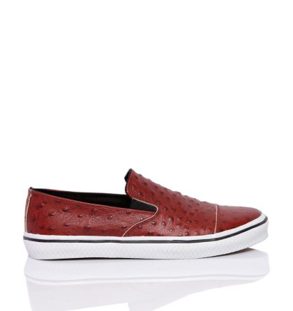 Sneakers dama piele bordo