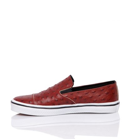 Sneakers dama piele bordo