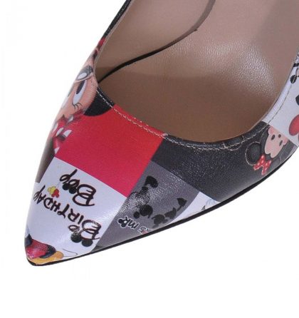 Pantofi dama piele imprimeu Disney