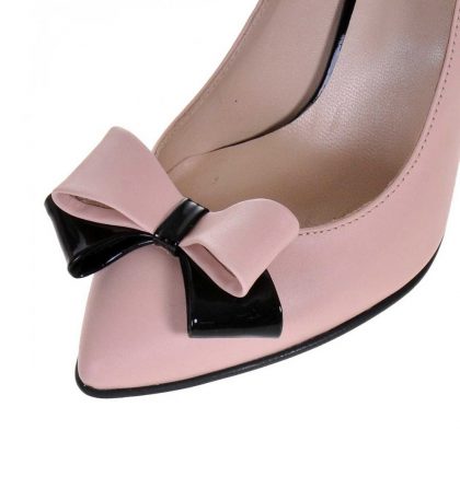 Pantofi nude stiletto toc jos