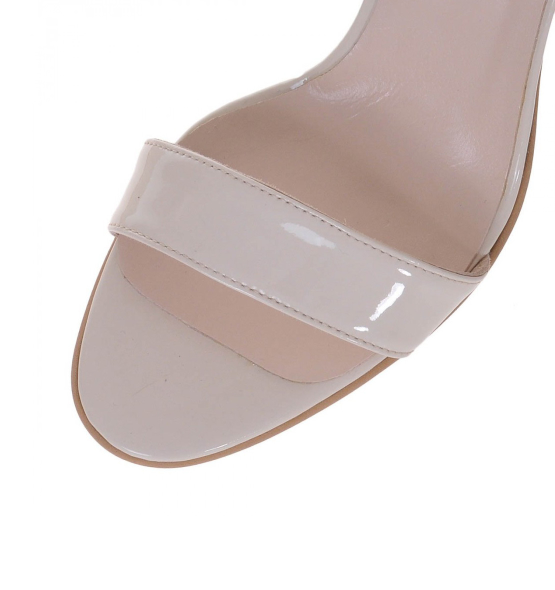 Sandale elegante din piele cu toc gros nude rose SV733 