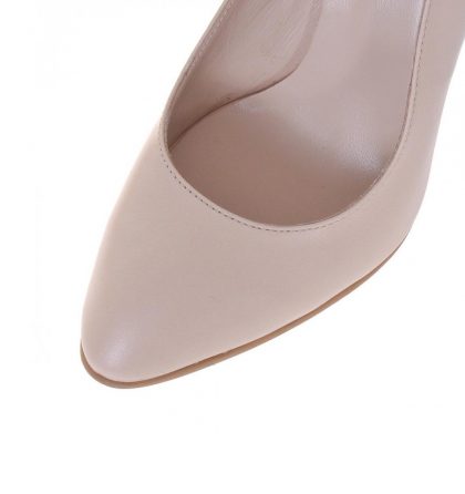 Pantofi dama nude piele naturala