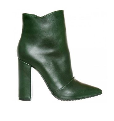 botine-dama-piele-verde-inchis-toc-gros-1